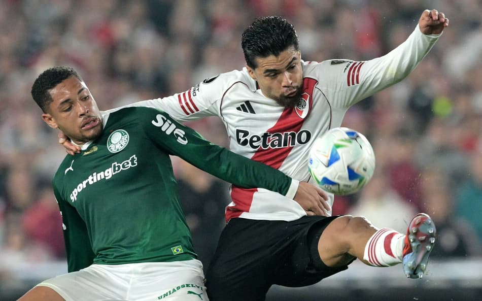 Palmeiras x River Plate, pela Libertadores (Foto: Juan MABROMATA / AFP)
