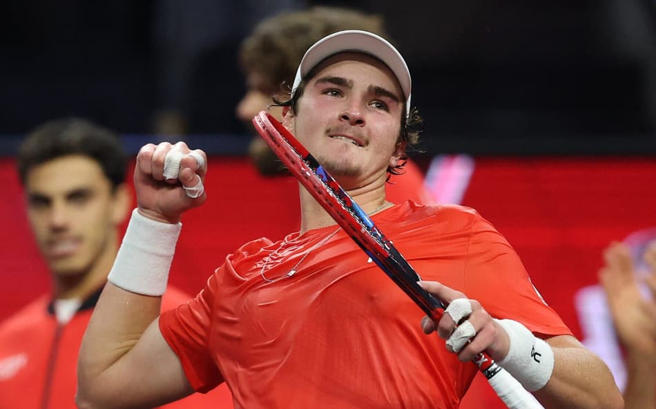 É a primeira vez na carreira que João Fonseca disputa a Laver Cup. (Foto: Clive Brunskill/Getty Images)