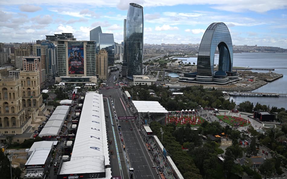 Grande Prêmio do Azerbaijão de F1 acontece em Baku, ca capital do país (Foto: Ozan Kose / AFP)