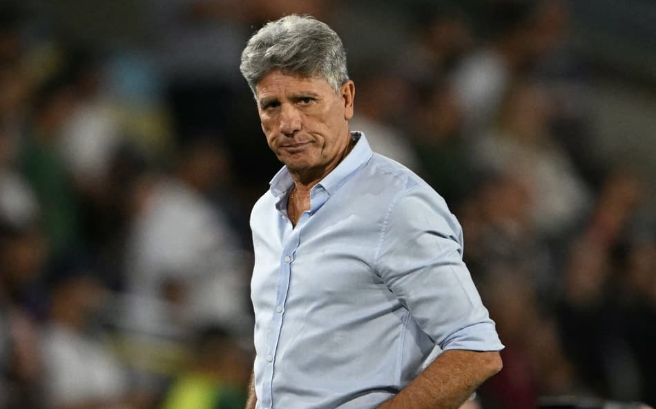 Renato Gaúcho em Fluminense x Lanús