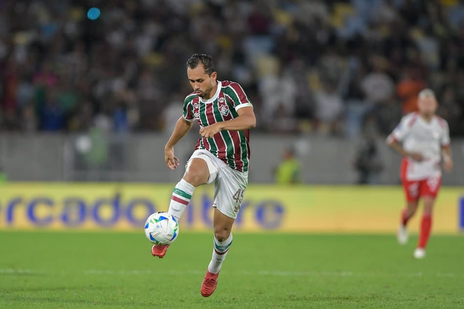 RJ - RIO DE JANEIRO - 19/08/2025 - COPA LIBERTADORES 2025, FLUMINENSE X AMERICA DE CALI - Lima jogador do Fluminense durante partida contra o America de Cali no estadio Maracana pelo campeonato Copa Libertadores 2025. Foto: Thiago Ribeiro/AGIF