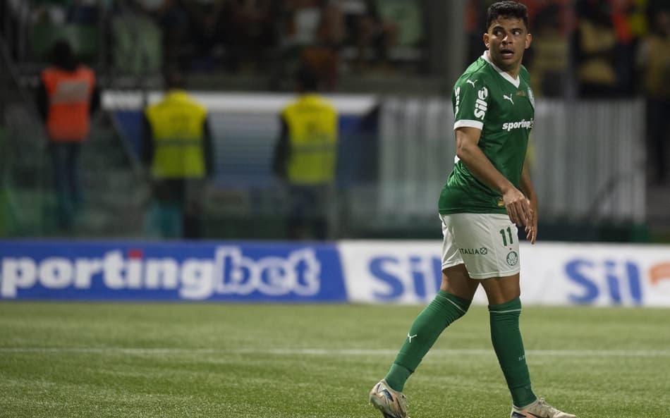 O atacante Bruno Rodrigues foi anunciado em janeiro deste ano e assinou com o Palmeiras até o fim de 2028. (Foto: Anderson Romão/AGIF)