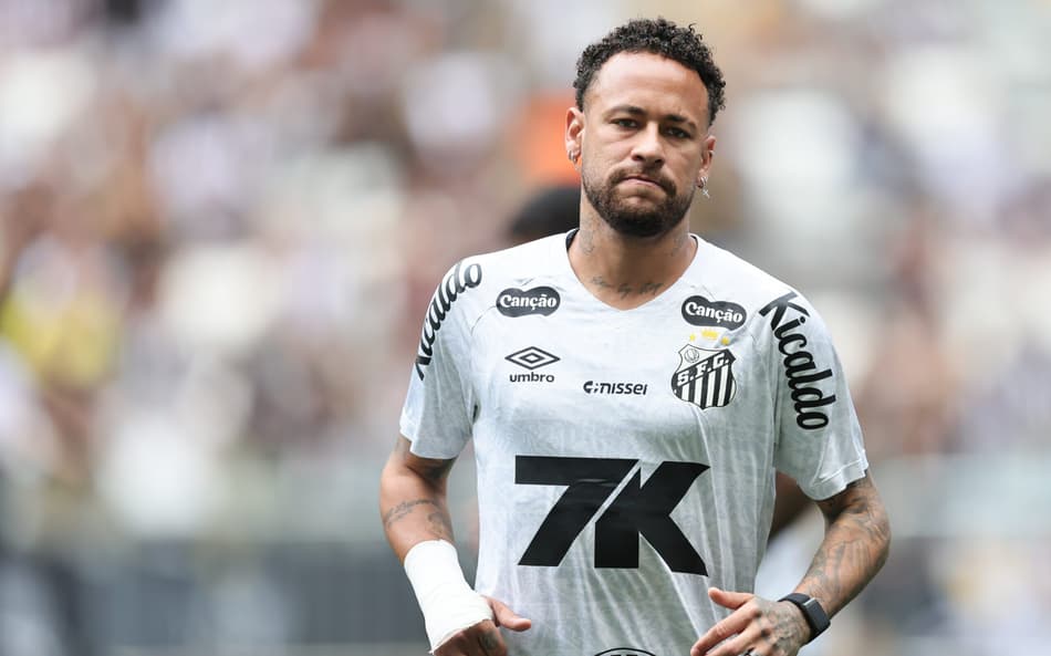 Neymar antes de Atlético-MG x Santos (Foto: Gilson Lobo/AGIF)