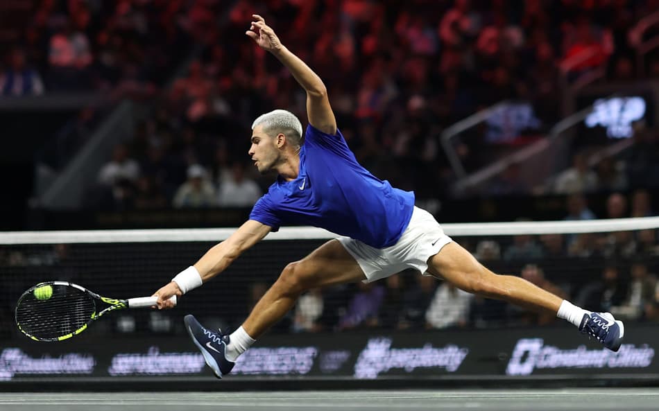 Alcaraz na Laver Cup. (Divulgação /Laver Cup)