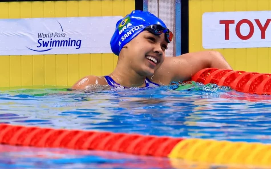 Alessandra Oliveira no Mundial paralímpico de Natação 2025 (Foto: Marcello Zambrana/CPB)