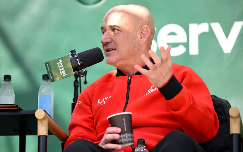 Andre Agassi na Laver Cup 2025 (Foto: Eakin Howard/ Getty Images via AFP)