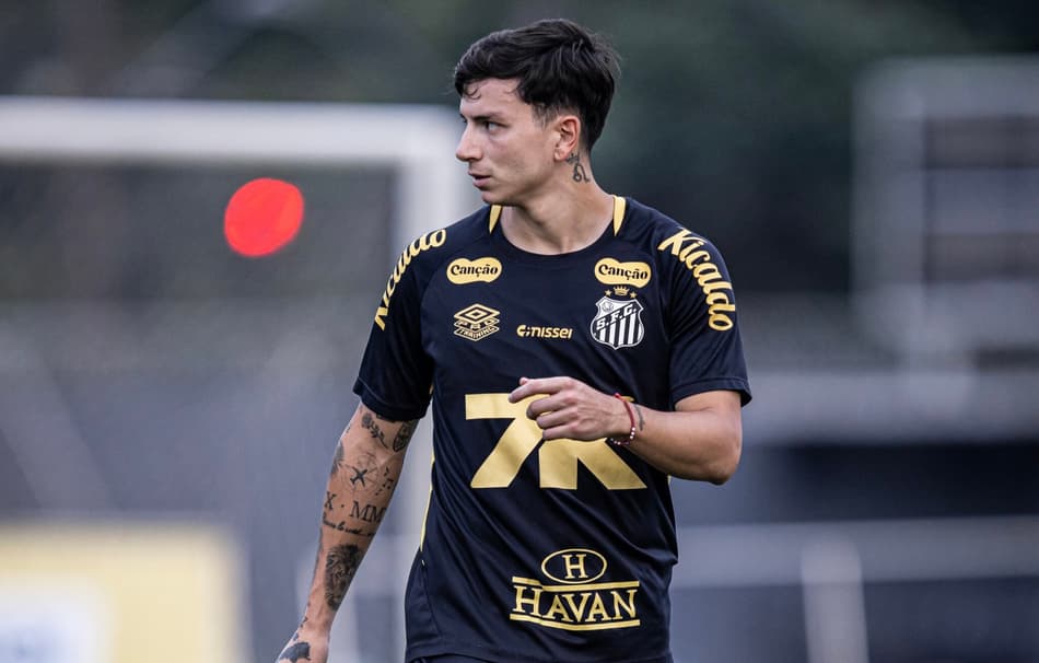 Barreal foi titular no clássico do Santos com o São Paulo. (Foto: Raul Baretta/ Santos FC)