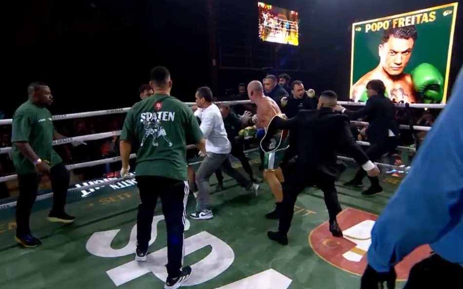 Imagens da Globo mostram mais detalhes da confusão após a luta entre Popó e Wanderlei Silva