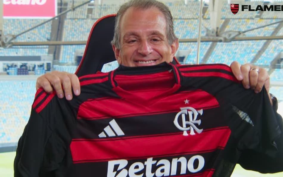 Bap mostra aplicação da logo da Betano no uniforme do Flamengo