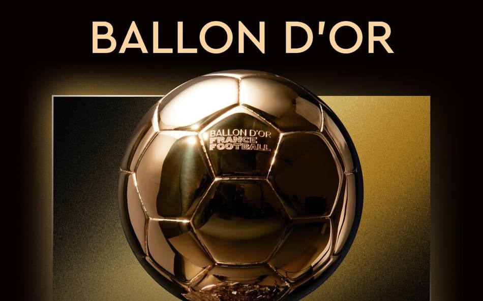 Troféu Bola de Ouro, prêmio de Melhor Jogador do Mundo pela France Football (Foto: Reprodução/X)
