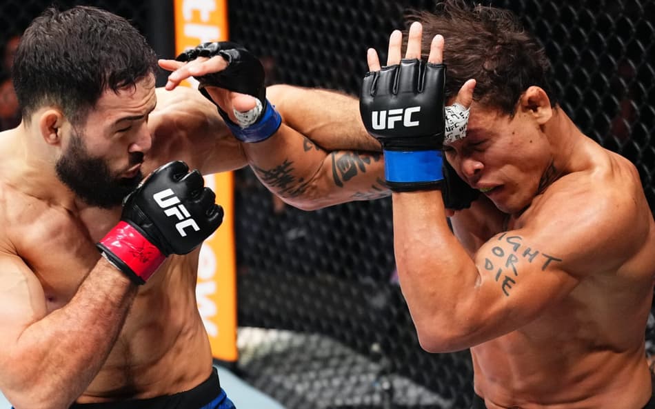 Borralho acabou derrotado no UFC Paris (Foto: Twitter UFC Europe)