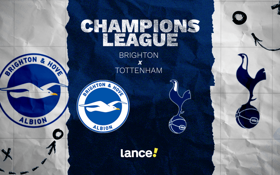 Brighton x Napoli em duelo de Premier League (Arte: Lance!)
