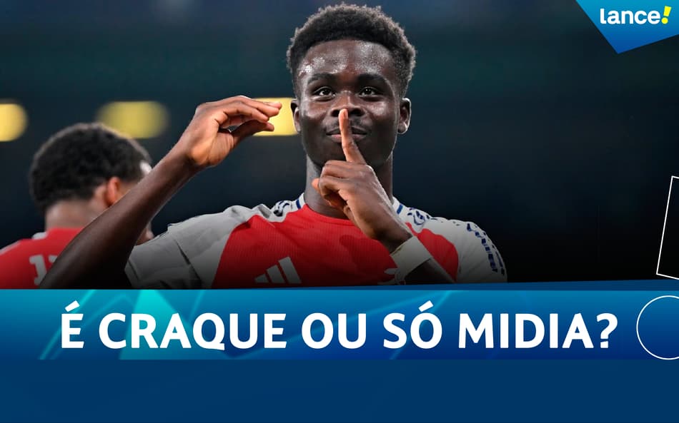 Bukayo Saka em ação pelo Arsenal (Foto: Reprodução/Arsenal)