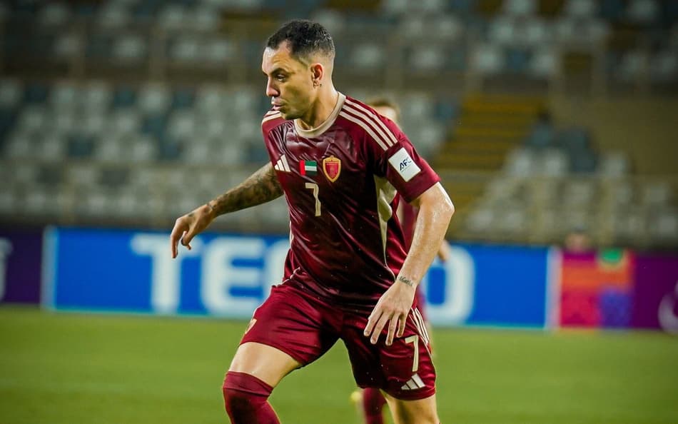 Caio Canedo em ação pelo Al Wahda (Foto: Divulgação/Al Wahda)