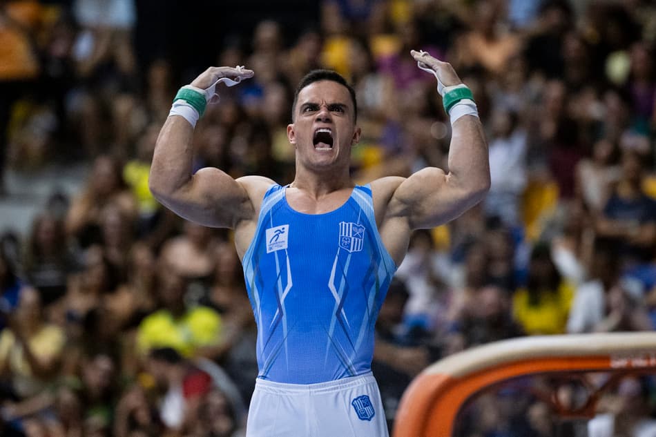 Caio Souza no Brasileiro de Ginástica 2025 (Foto: Confederação Brasileira de Ginástica CBG)
