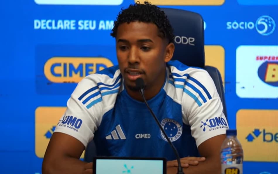 Volante Ryan Guilherme, do Cruzeiro (Foto: Reprodução TV Cruzeiro)
