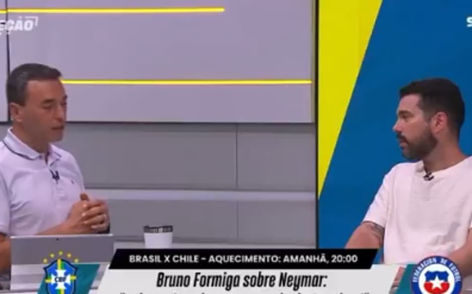 Andre Rikek e Bruno Formiga discutem sobre Neymar