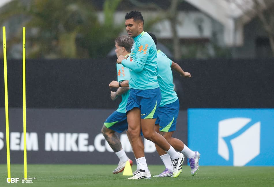 Casemiro treino Seleção Brasileira