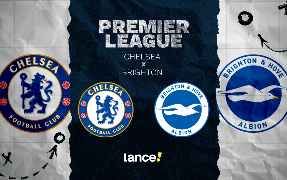 Chelsea x Brighton pela Premier League (Arte: Lance)