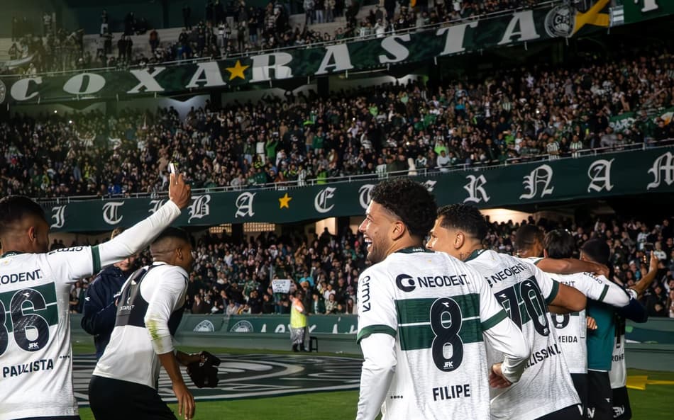 Coritiba comemoração Couto Pereira