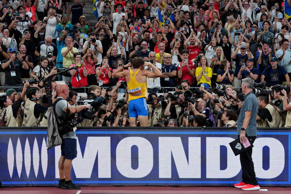 Duplantis quebra recorde mundial pela 14ª vez (Foto: Dan VERNON for World Athletics)