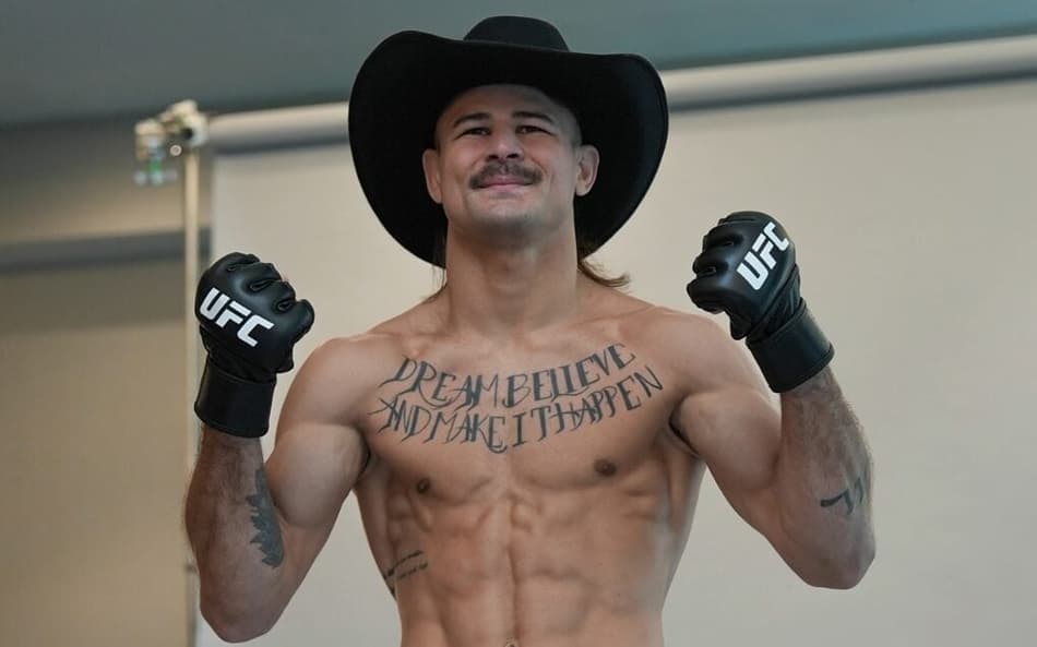 Diego Lopes pronto para enfrentar Jean Silva no Noche UFC (Foto: Reprodução Instagram UFC Espanol)