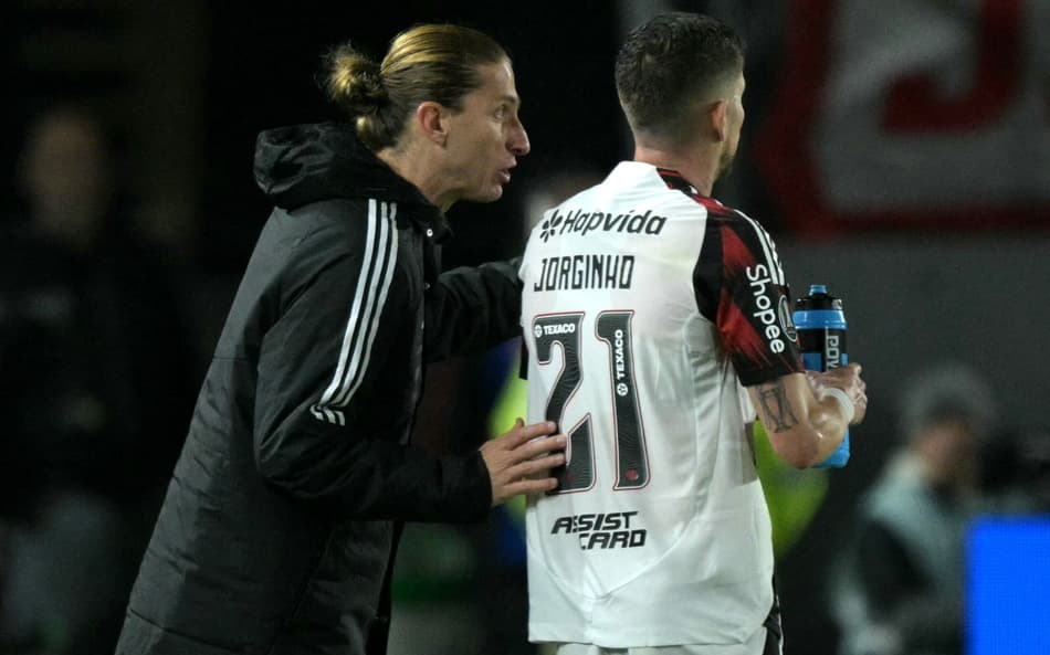 Filipe Luís Jorginho Flamengo Estudiantes