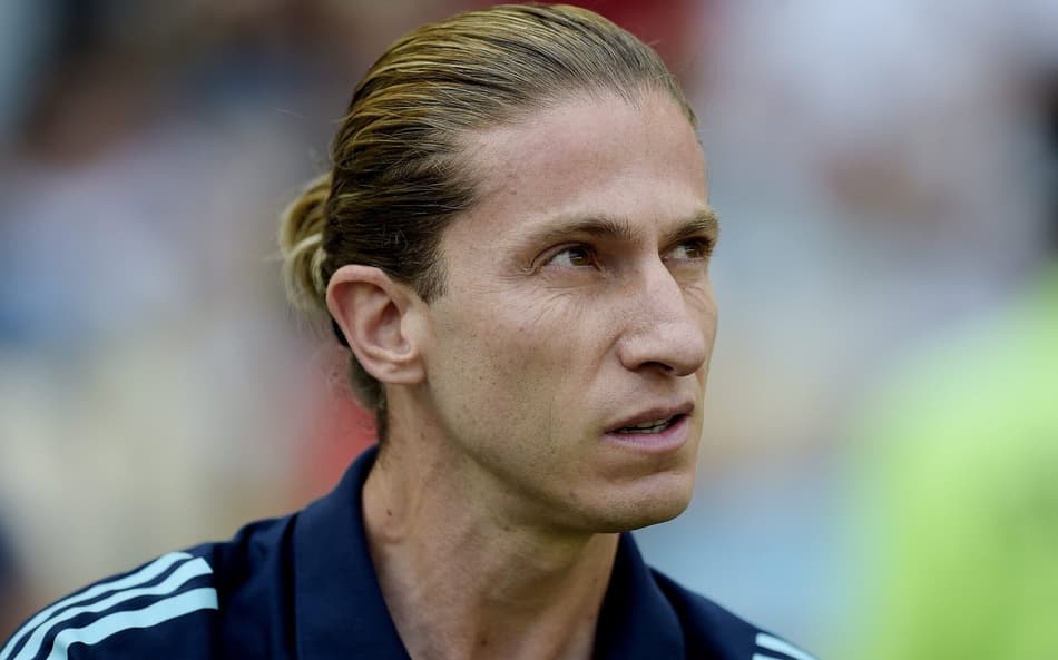 Filipe Luís durante o clássico entre Flamengo e Fluminense, pelo Campeonato Carioca