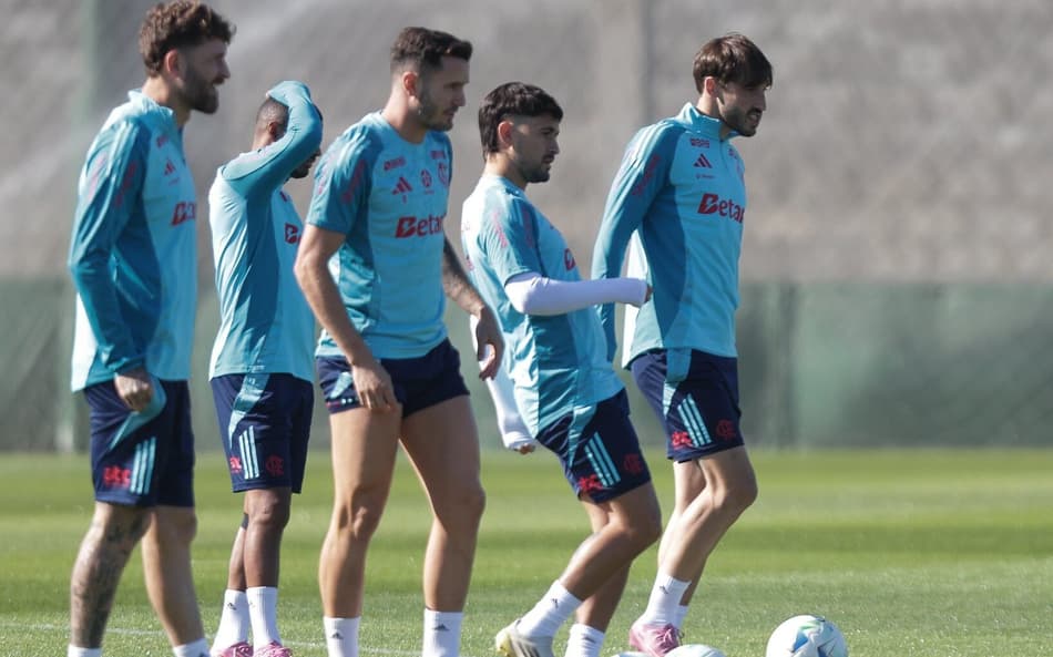 Flamengo treino Estudiantes