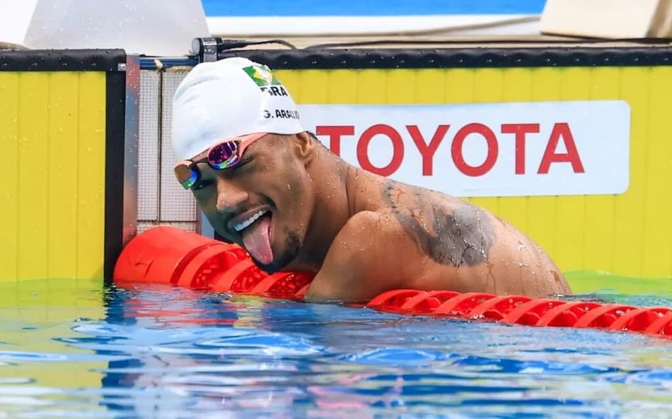 Gabrielzinho conquista seu terceiro tricampeonato no Mundial de natação paralímpica (Foto: Marcelo Zambrana/CPB)