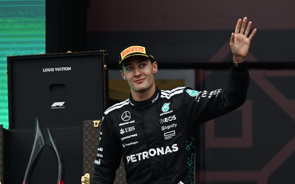 George Russel no GP de Azerbaijão (Foto: Ozan Kose/AFP)
