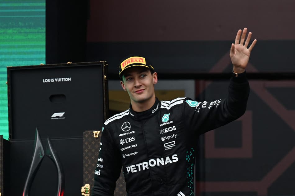 George Russel no GP de Azerbaijão (Foto: Ozan Kose/AFP)