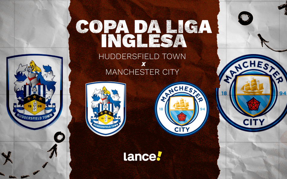 Huddersfield x Manchester City pela Copa da Liga Inglesa (Arte: Lance!)