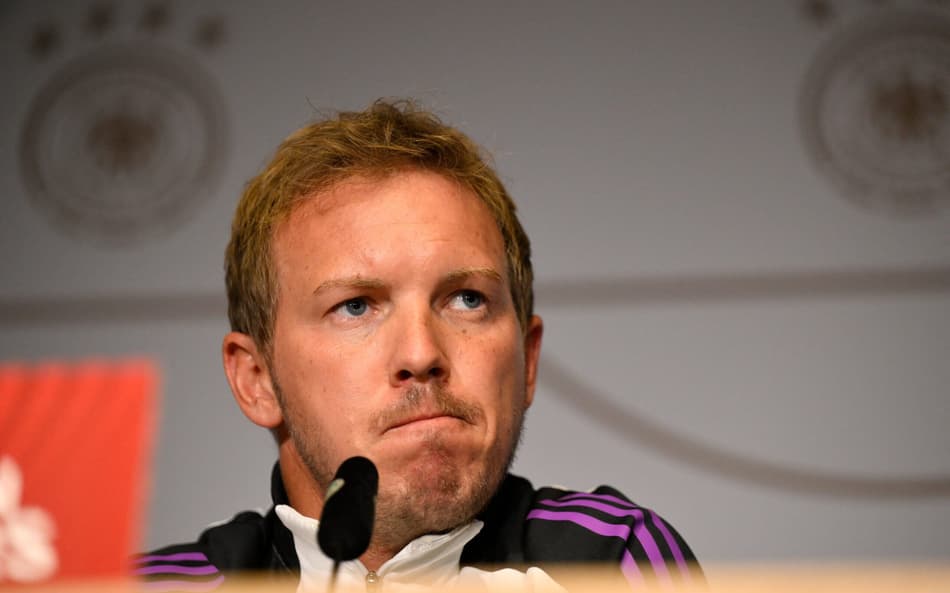 Julian Nagelsmann em coletiva após derrota da Alemanha nas Eliminatórias
