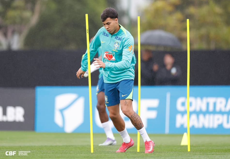Kaio Jorge treino da Seleção Brasileira
