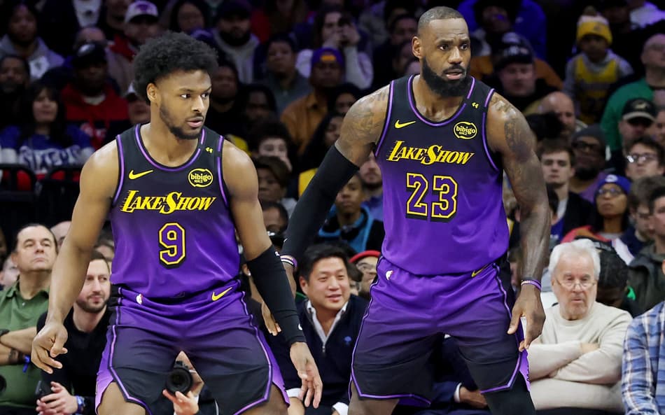 LeBron James - Bronny James - Los Angeles Lakers - NBA