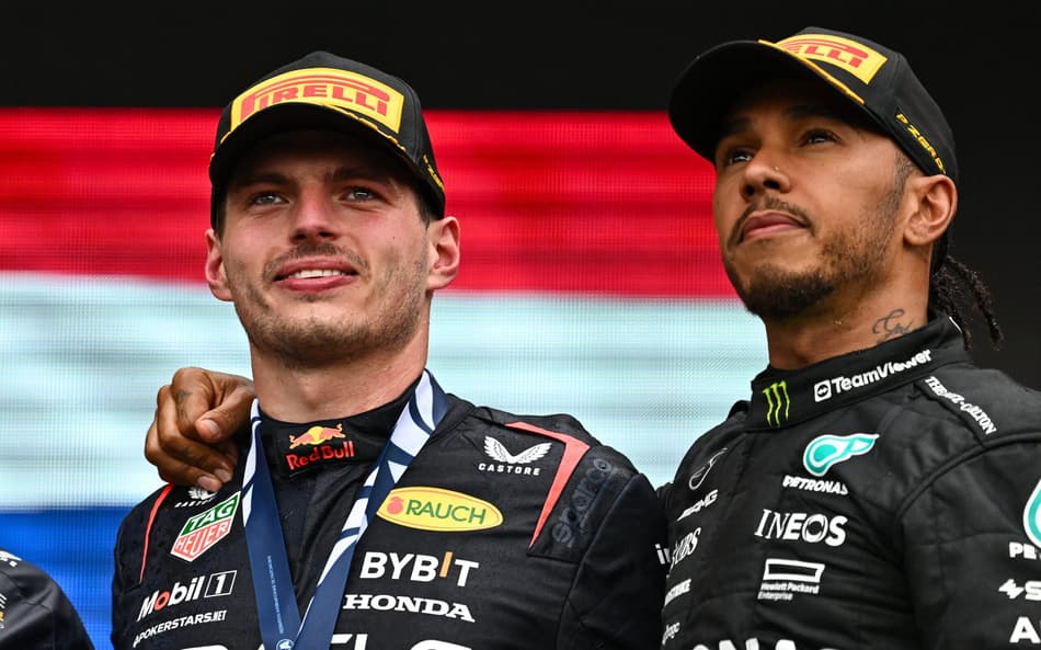 Max Verstappen e Lewis Hamilton - Fórmula 1