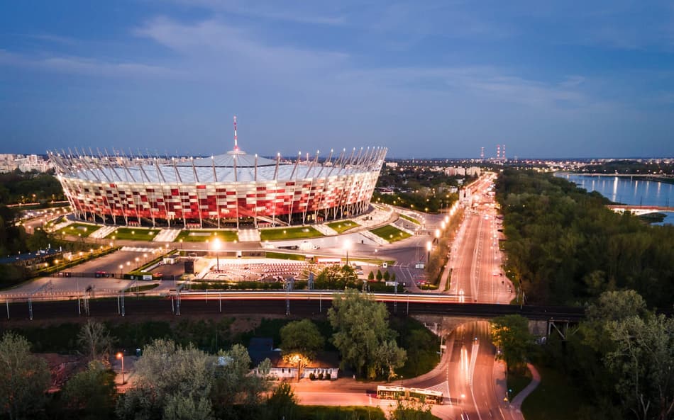 Estádio Nacional de Varsóvia vai sediar a final da Champions League Feminina de 2027 (Foto: Reprodução/UEFA)
