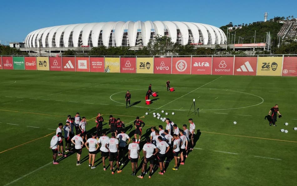 Primeiro treino de Ramón Díaz no Internacional