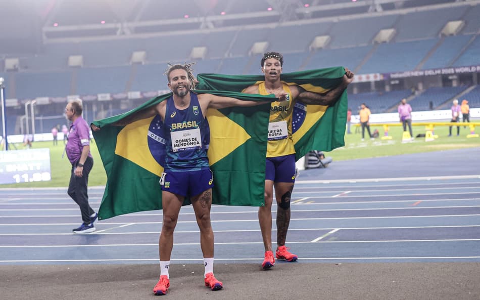 Ricardo Mendonça e Christian Gabriel protagonizam dobradinha brasileira em Nova Déli (Foto: Cris Mattos / CPB)