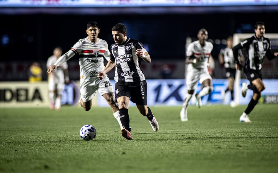 Partida entre São Paulo e Ceará, pelo Brasileirão (Foto: Felipe Santos/Ceará SC)