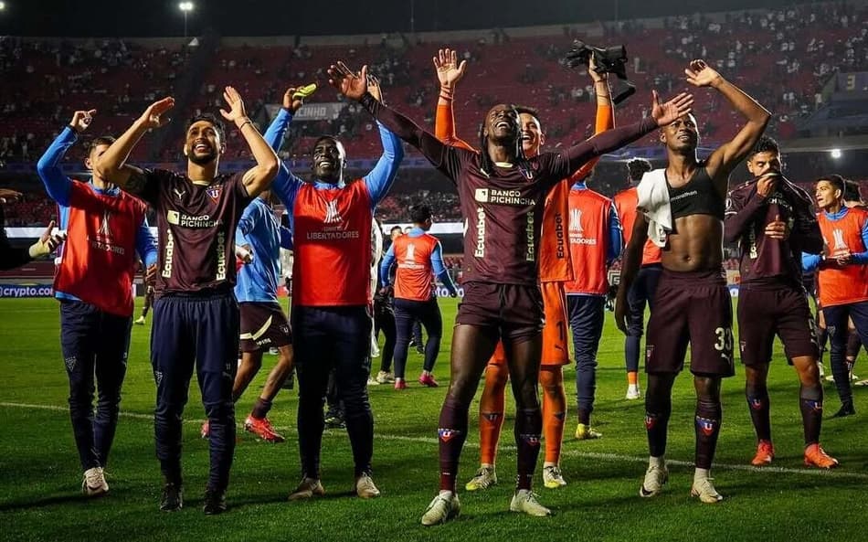 LDU vem de classificação contra o São Paulo (Foto: Divulgação/ LDU)