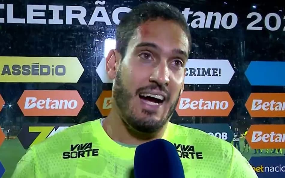 Ronaldo dá entrevista depois de Vasco x Bahia (Foto: reprodução / Amazon Prime)