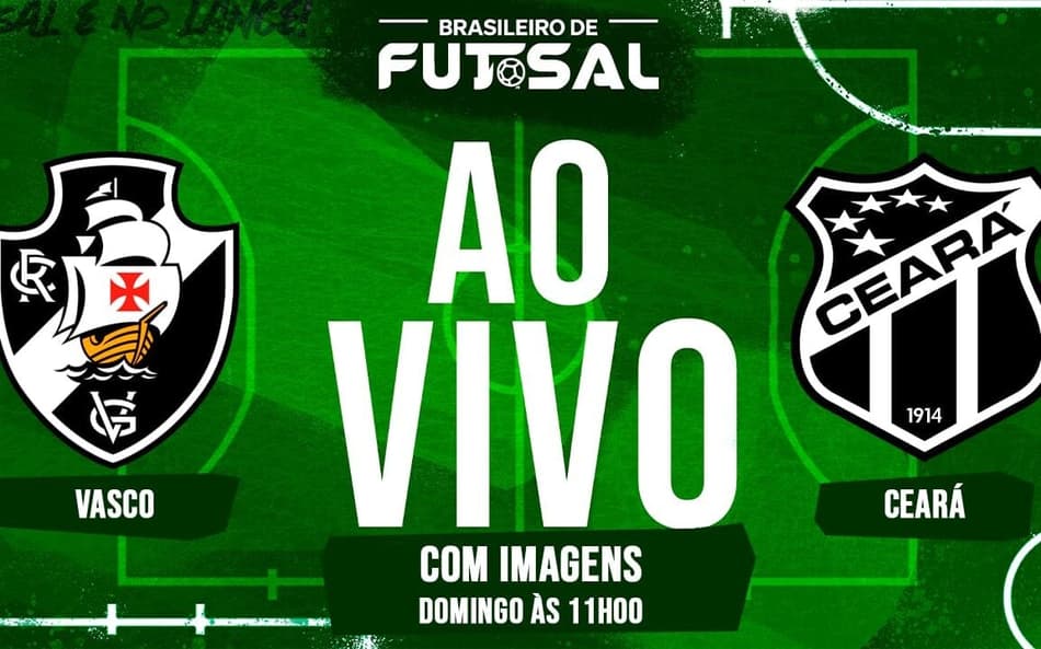 Vasco e Ceará se enfrentam no futsal (Arte Lance!)