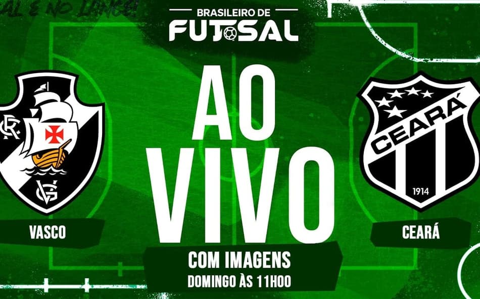 Vasco e Ceará se enfrentam no futsal (Arte Lance!)