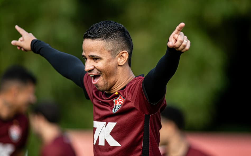 Erick em treino do Vitória (Foto: Victor Ferreira / EC Vitória)