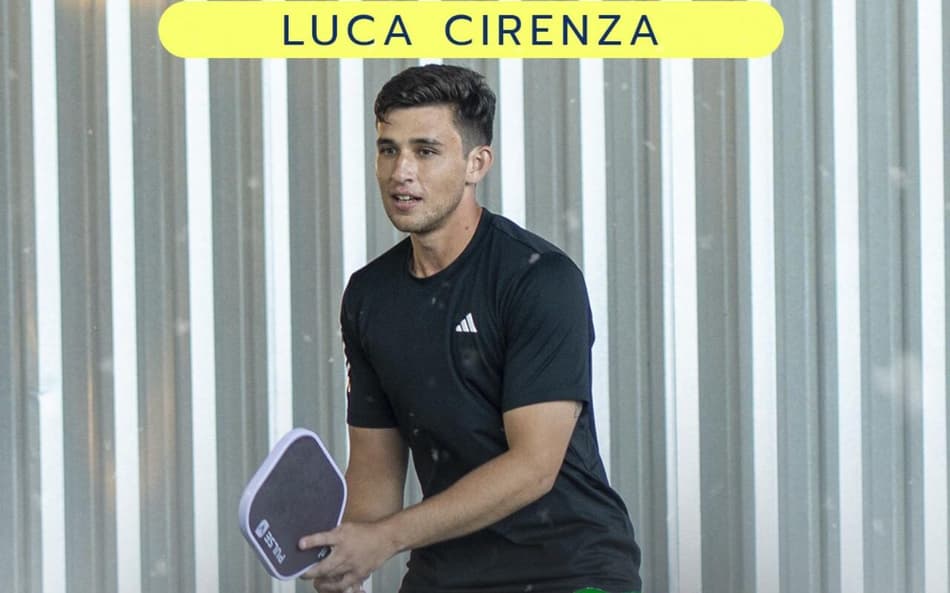 Luca Cirenza, atleta de pickleball (Divulgação)