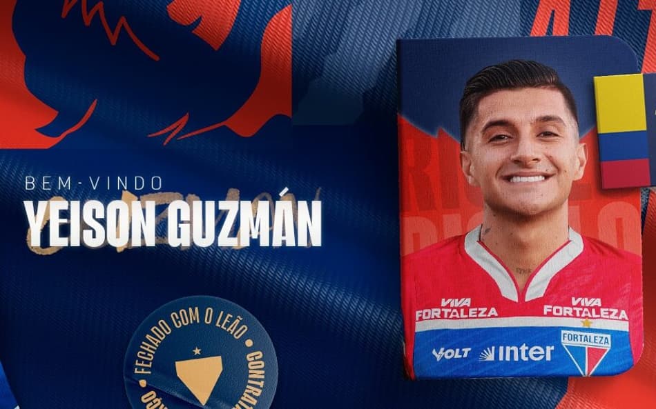 Yeison Guzmán é o novo reforço do Fortaleza (Foto: divulgação/Fortaleza EC)