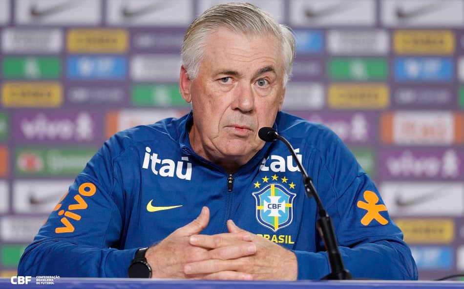 Ancelotti, técnico da Seleção, em entrevista coletiva