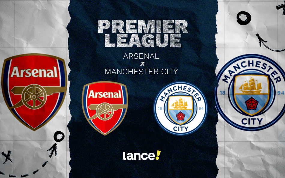 Arsenal x Manchester City: quinta rodada da Premier League (Foto: Arte/Lance!)